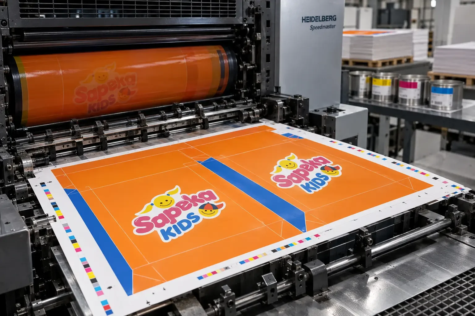 Fotografia real de como produzimos sacolas de papel personalizadas, referência Como produzimos nossas sacolas