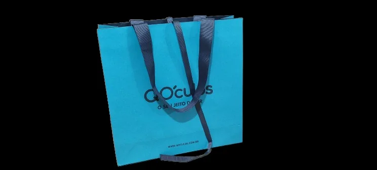 Fotografia real de modelos de sacolas de papel personalizadas, referência gorgurao