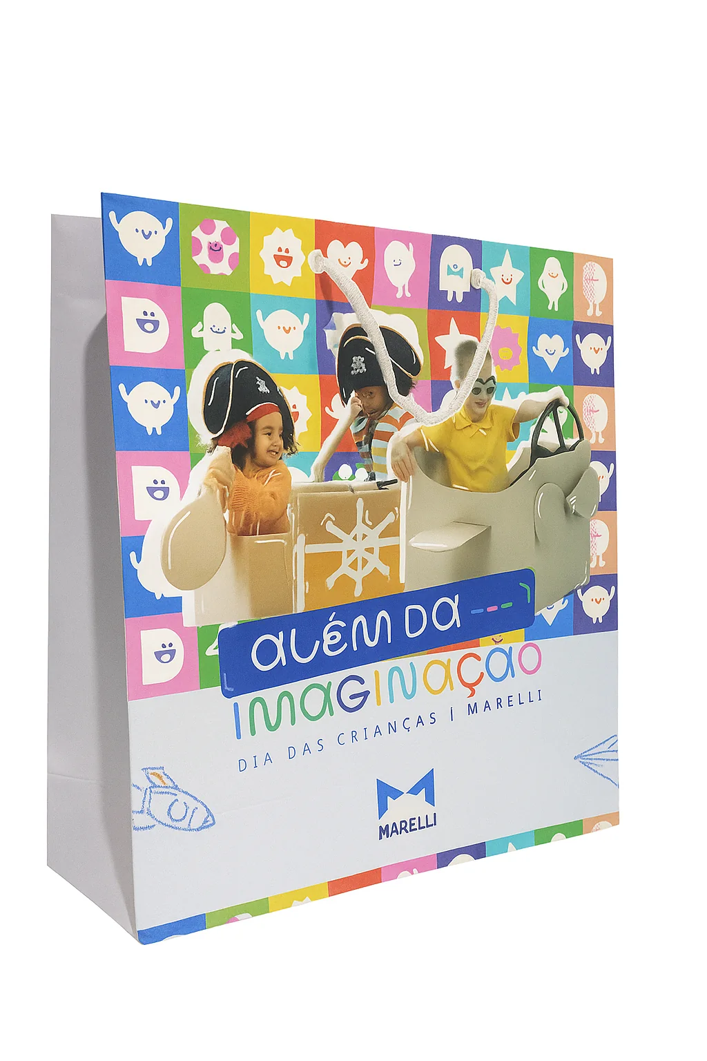 Fotografia real de portfólio de sacolas personalizadas, referência Marelli