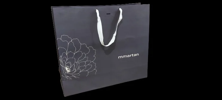 Fotografia real de sacolas offset com alça de gorgurão, referência offset-gorgurao-bege