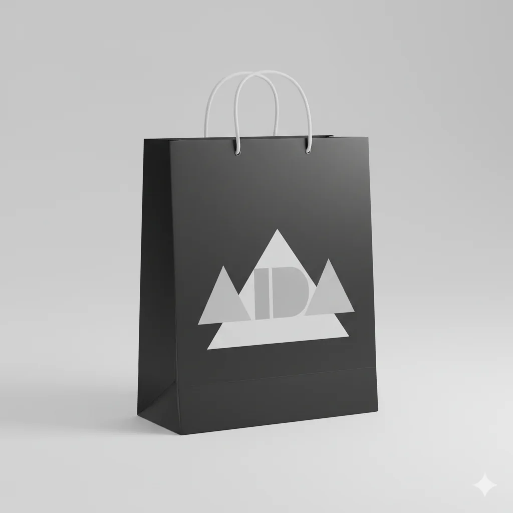 Fotografia real de projetos de sacolas personalizadas para boutiques, referência loja-aida